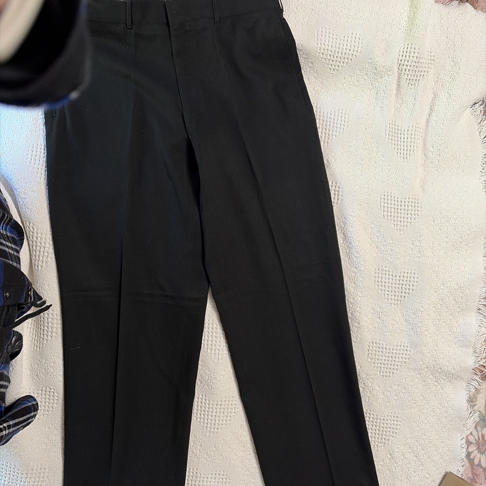 US Military Dress Pants 34x32 Classic Service P/W Uniform SU Black Trousers